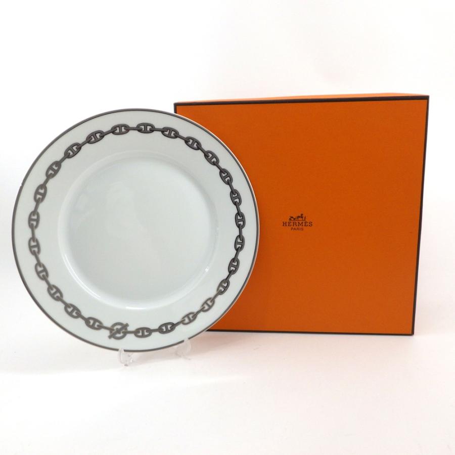 HERMES（エルメス） シェーヌダンクル シルバー プレート 箱付き 陶器