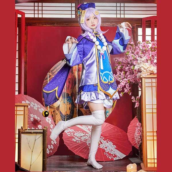 原神 げんしん 七七 ナナ コスプレ衣装 イベント ウィッグ 靴 武器