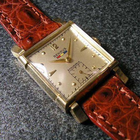 BENRUS 手巻きビンテージ腕時計 : 古時計の館 - 通販 - Yahoo!ショッピング