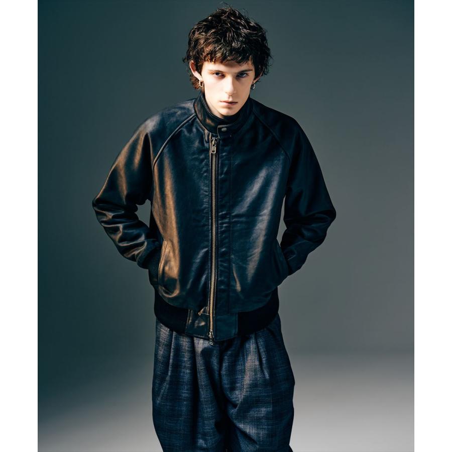 glamb（グラム） Leather Bomber Jacket / レザーボマージャケット