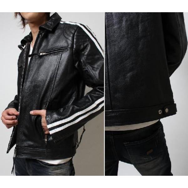 フリーダムレザー 革ジャン 本革 シングルライダース メンズ 大きい