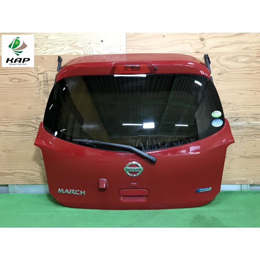 日産☆マーチ DBA-K13 純正 リアゲート／バックドア バックカメラ付き