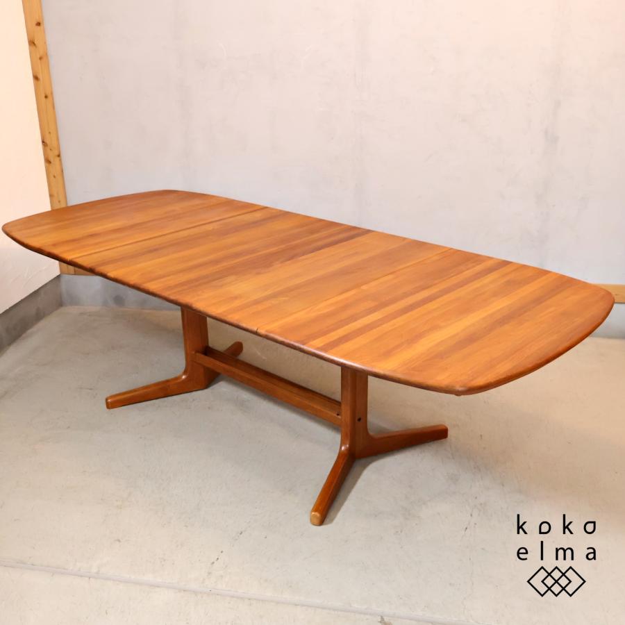 d-scan ディースキャン チーク材 伸長式 ダイニングテーブル