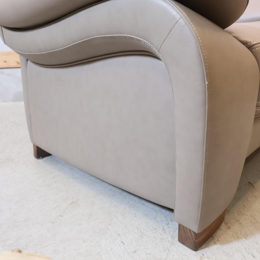 karimoku カリモク家具 ZW73 本革 1人掛けソファ 上品 レザー シングル