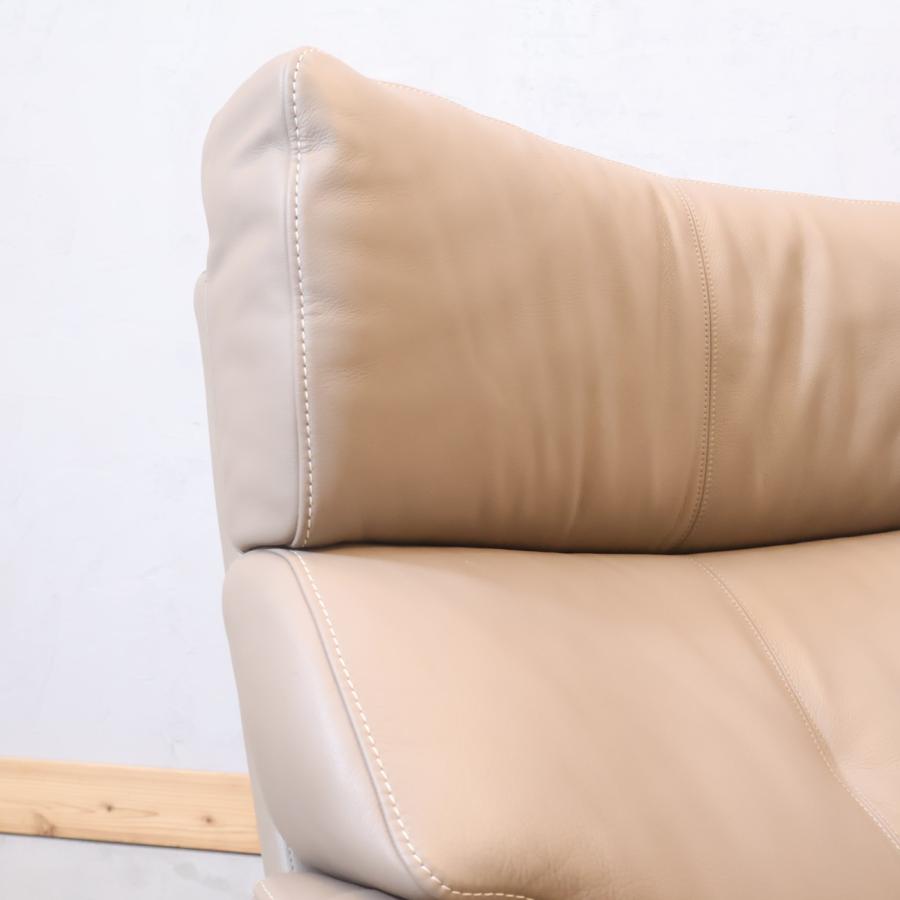 karimoku カリモク家具 ZW73 本革 1人掛けソファ 上品 レザー シングル
