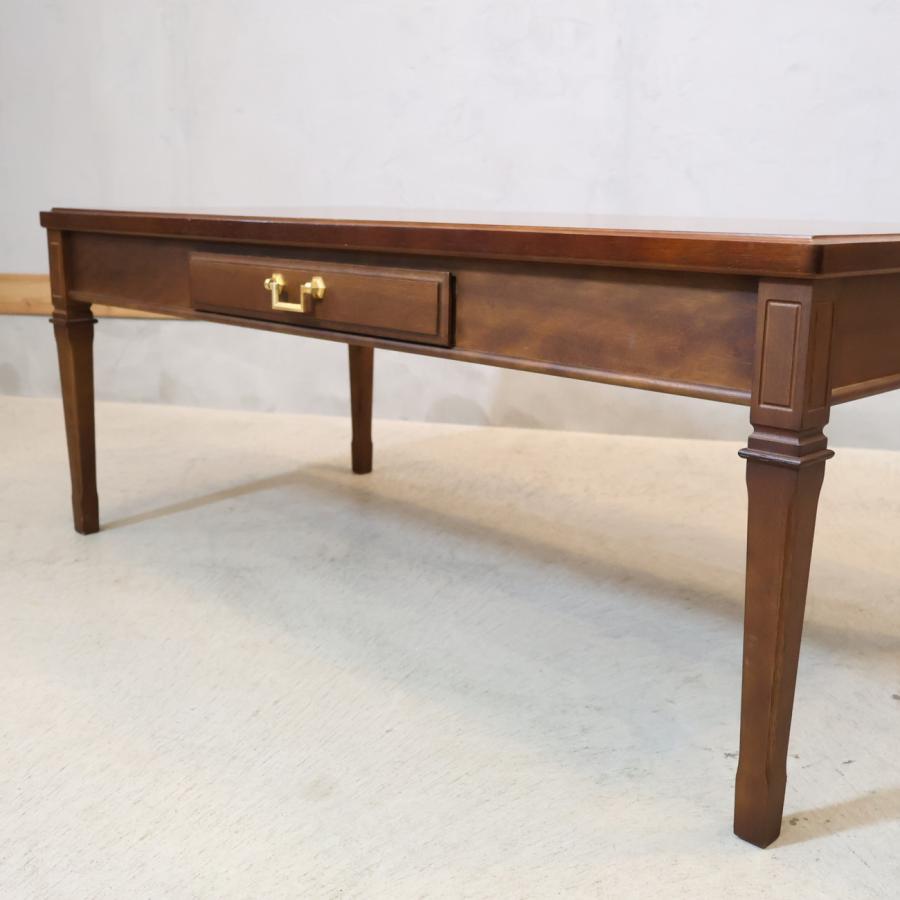 マルニ】地中海シリーズ センターテーブル 引出し リビングテーブル