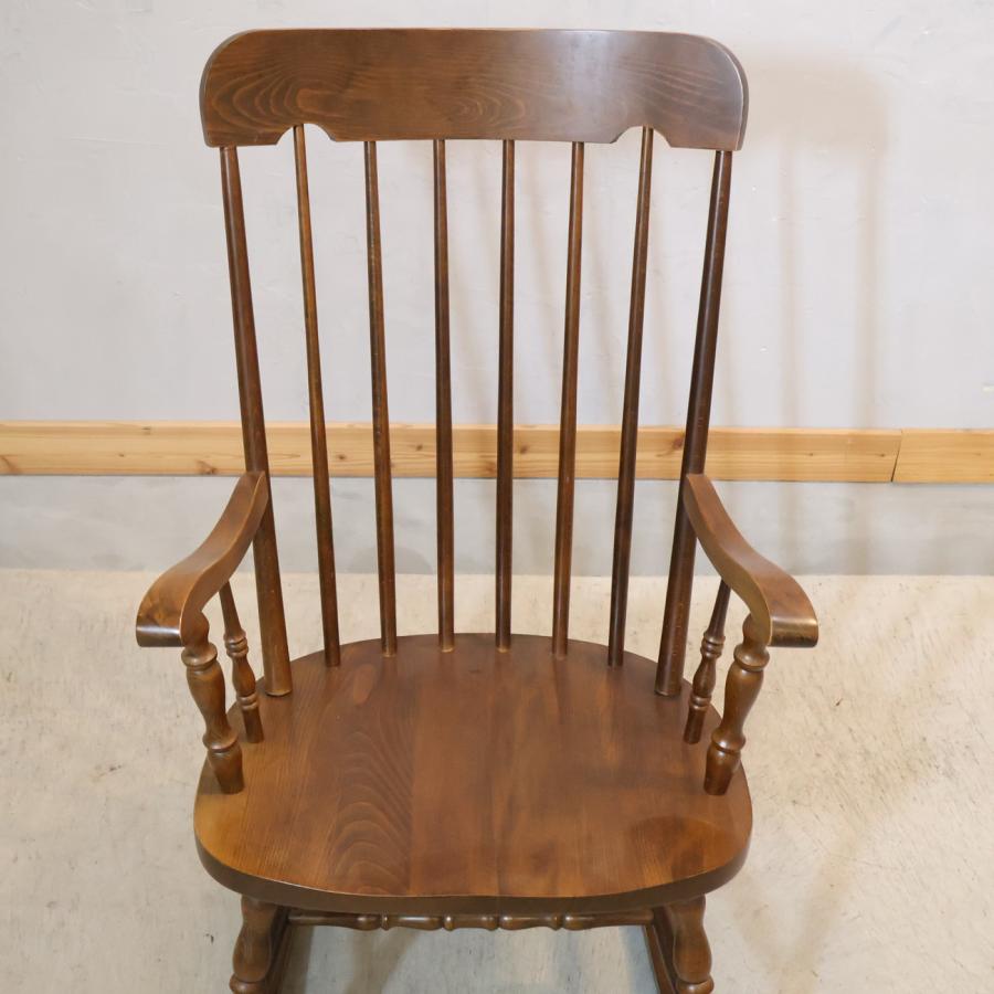 柏木工 KASHIWA ロッキングチェア 飛騨家具 アンティーク調 揺り椅子