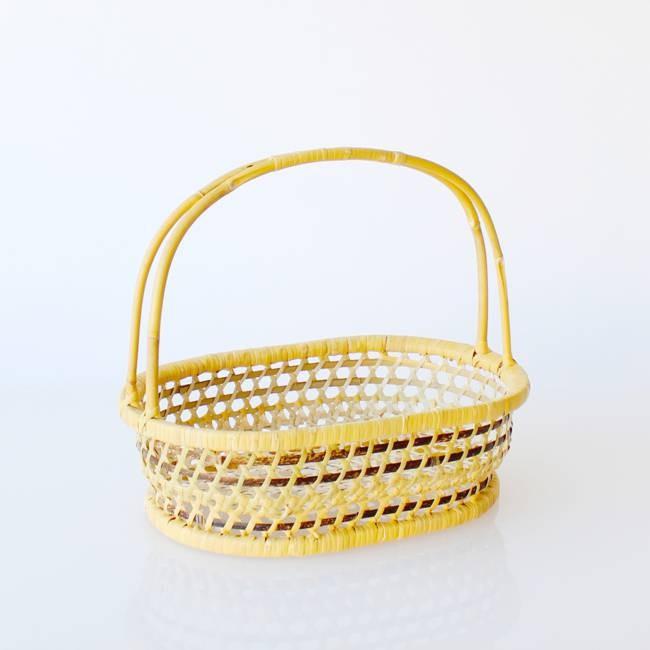 かごバッグ 白鳥籠 (はくちょうかご） /小林ミドリ 新潟 天然竹 手編み