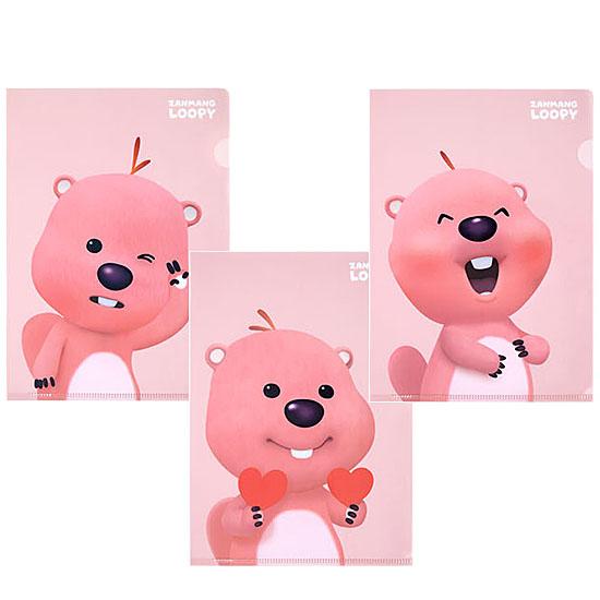 ジャンマンルピー A4 Lフォルダー ファイル 3種セット ZANMANG LOOPY