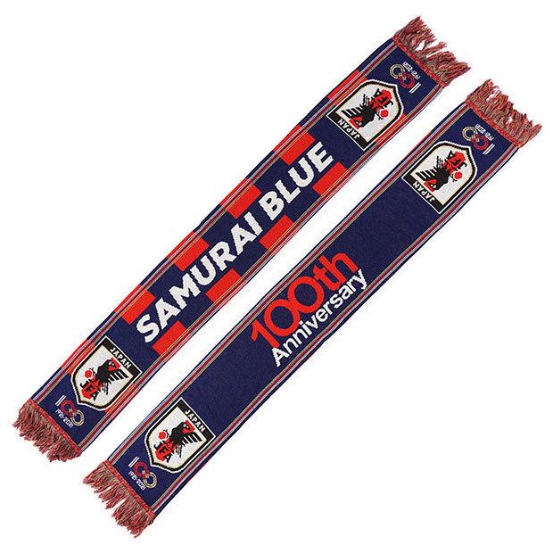 日本代表 JFA100周年記念ニットマフラー サッカー日本代表アクセサリー