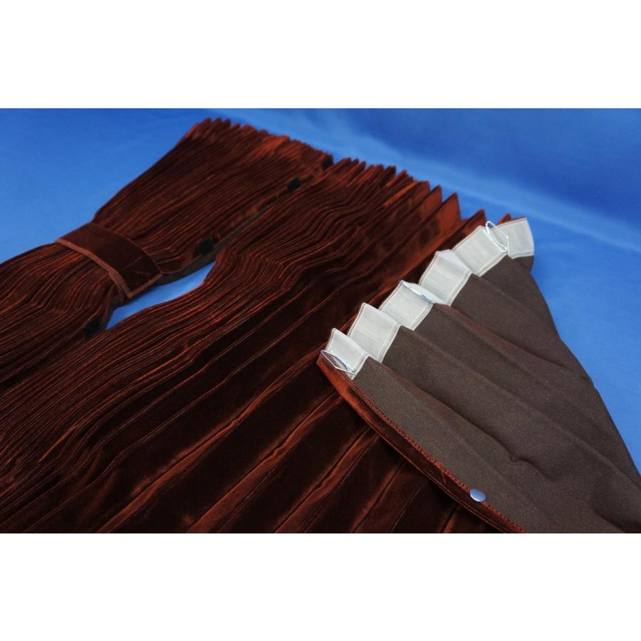 モケット 仮眠カーテンセット 横2400mm×縦800mm ブラウン