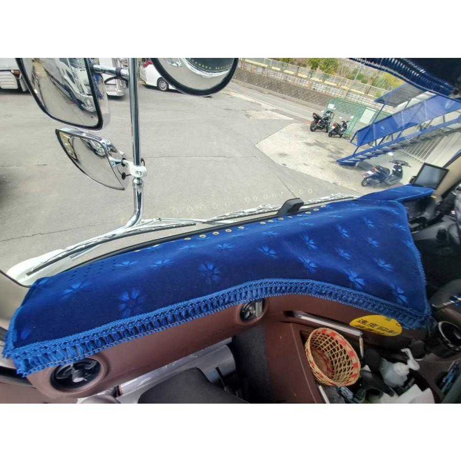 17プロフィア用 モケットフラワー コスモス ダッシュマット チャコール