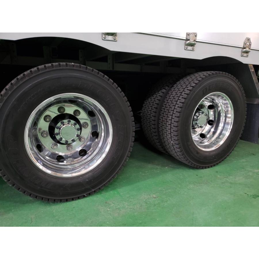 スーパーグレート用 リア メッキハブキャップセット 4軸低床