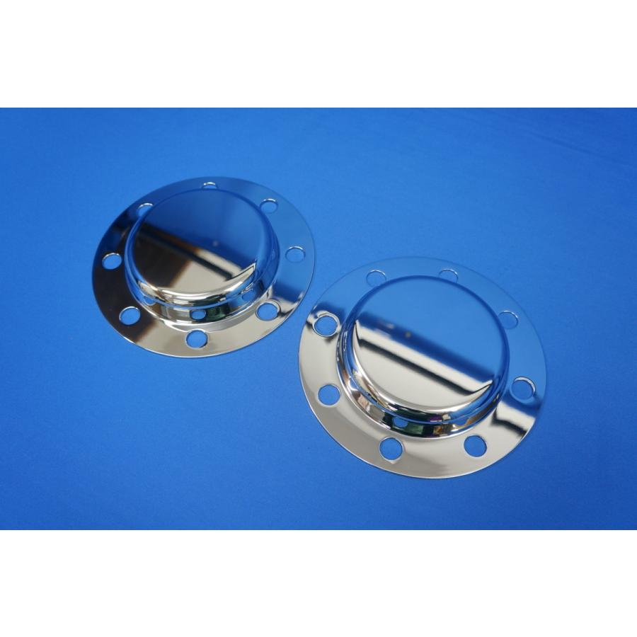 07スーパーグレート用 リア メッキハブキャップセット 10穴 高床 デフ