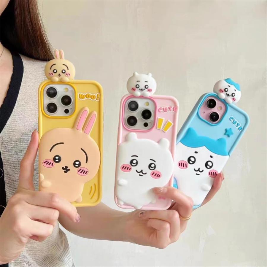 ちいかわ スマホケース iPhone16ケース ハチワレ うさぎ iPhoneケース