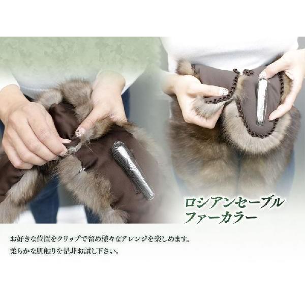 マフラー 毛皮 ファーマフラー レディース ロシアンセーブル ファー