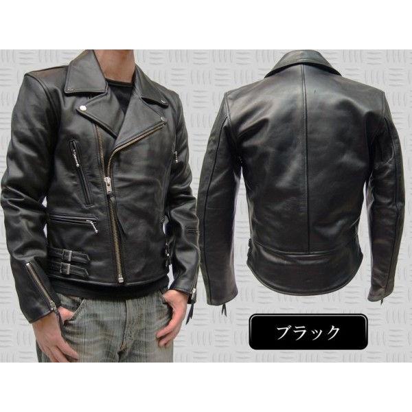 ダブル ライダースジャケット 本革 メンズ レザージャケット