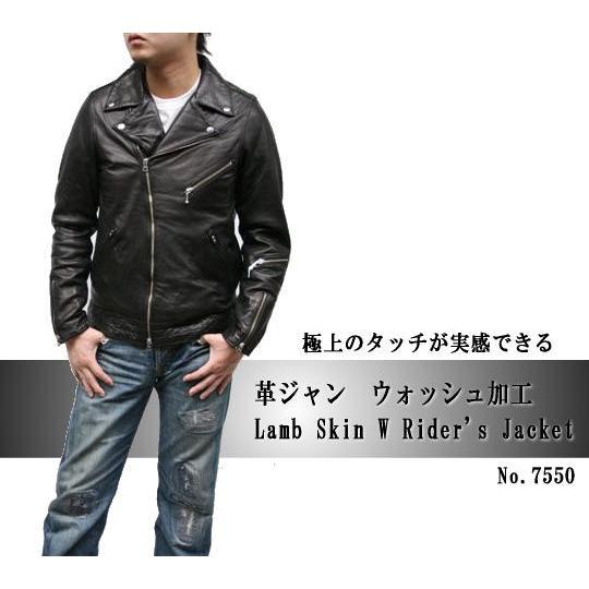 ライダースジャケット ダブル メンズ レザージャケット ライダーズ