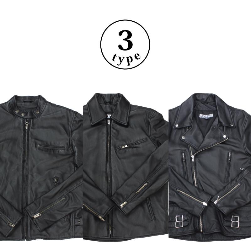 本革 ラムレザー】ライダースジャケット メンズ レザージャケット 革
