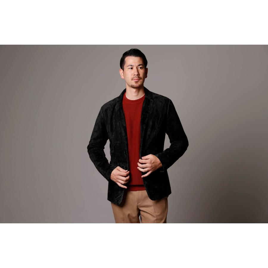 Mo-LAWS レザージャケット メンズ スウェード スエード 本革 ゴート