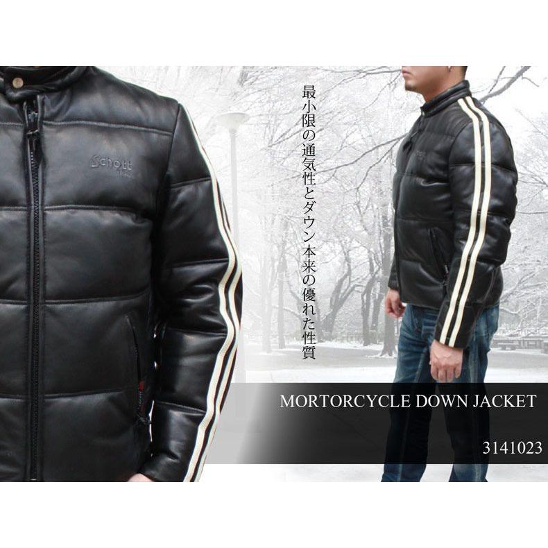Schott N.Y.C（ショット） Schott ダウンジャケット メンズ レザー