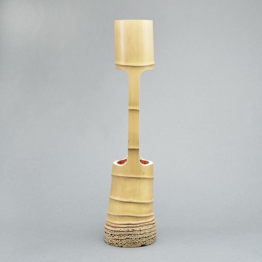 花器 竹 竹器 生け花 二重切(根付） : フラワーショップ花楽 Yahoo!店