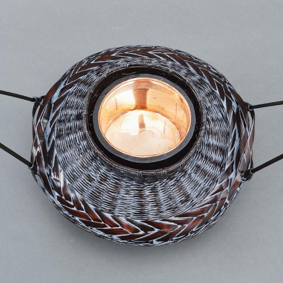 花器 竹 竹器 生け花 染牡丹籠(手付)No.3 : フラワーショップ花楽