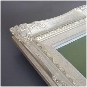 9232 F6号 ゴールド/シルバー 油絵額縁 油彩額縁 油絵用額縁 油彩用