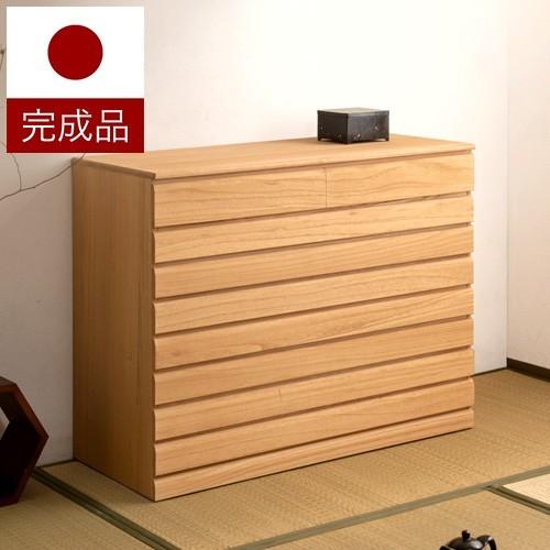 チェスト タンス 衣類収納 桐箪笥 8段 幅100.5cm 日本製 完成品 着物