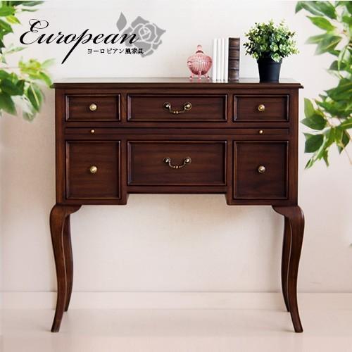 コンソール チェスト 猫脚 ヨーロピアン 90 アンティーク風 ブラウン