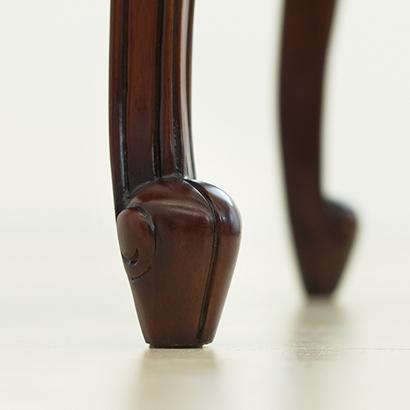 チェアー 猫脚 アンティーク調 スツール 椅子 ブラウン 可愛い 送料