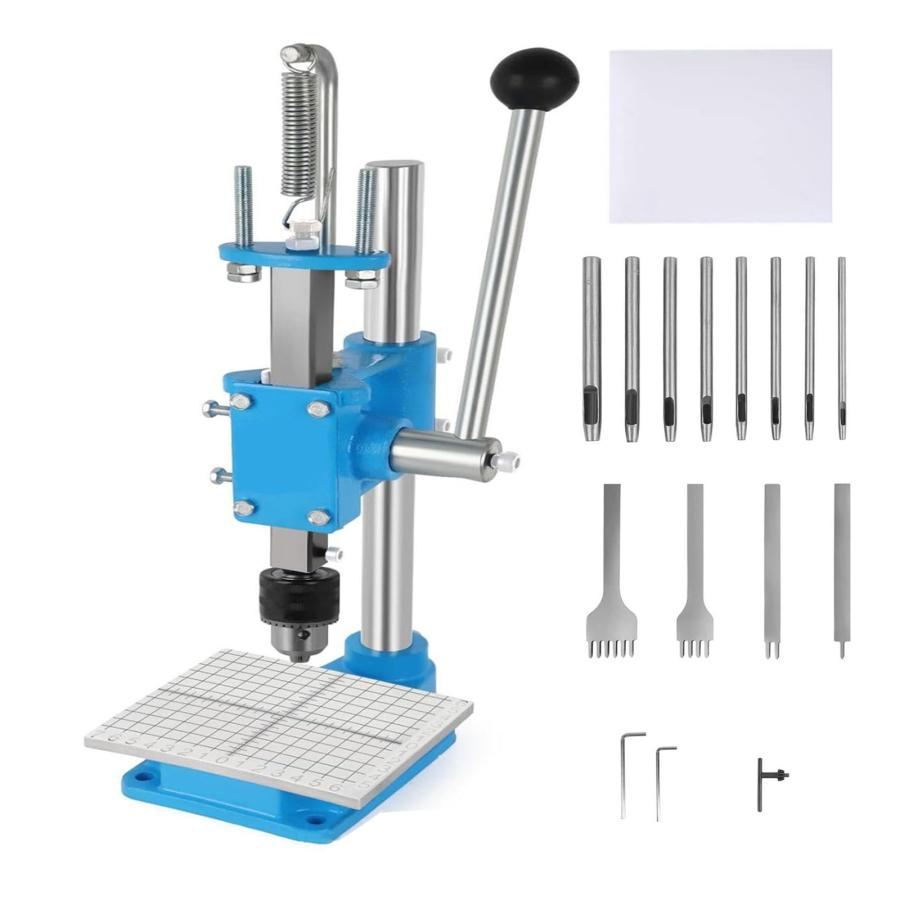 ハンドプレス機 手芸 卓上 レザークラフト 革細工セット穴開け 穴あけ