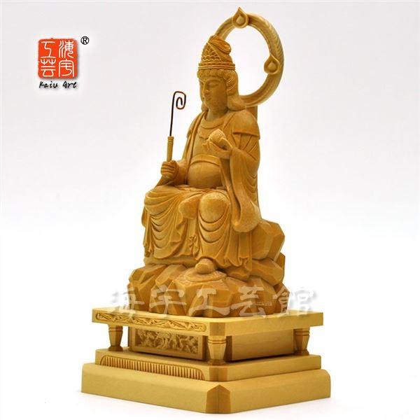 本格手彫り仏像 【七面天女（七面大明神）】 身丈：坐2.5寸 材質：桧