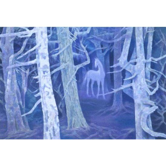 東山魁夷 絵画 白馬の森 【複製】【美術印刷】【巨匠】【6号