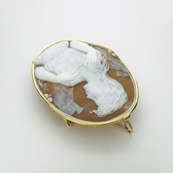 CAMEO（カメオ） 【限定1点】 K18 イエローゴールド シェル ブローチ