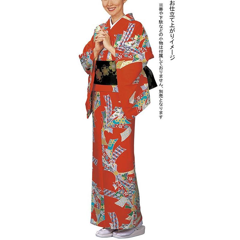 小紋 着物 反物 レディース 手染め 踊り 舞台 大正ロマン 洗える着物