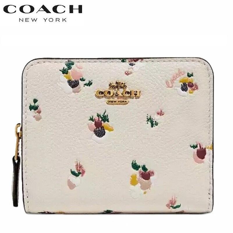 COACH（コーチ） 新作 C6001 花柄 二つ折り財布 ブティックライン 2024