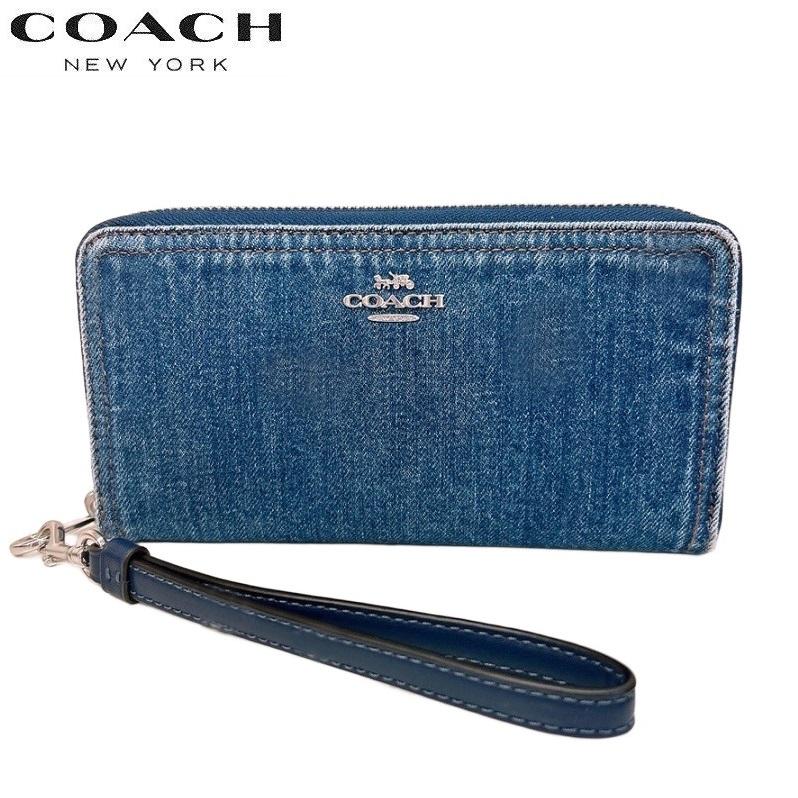 COACH（コーチ） 長財布 デニム 新作セール カードケース レディース