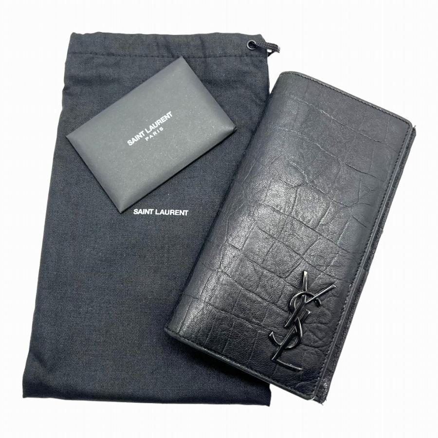 SAINT LAURENT サンローラン カサンドラ ウォレット クロコダイル