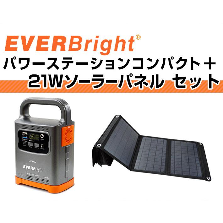 メテックス EVERBright パワーステーションコンパクト 21Wソーラー
