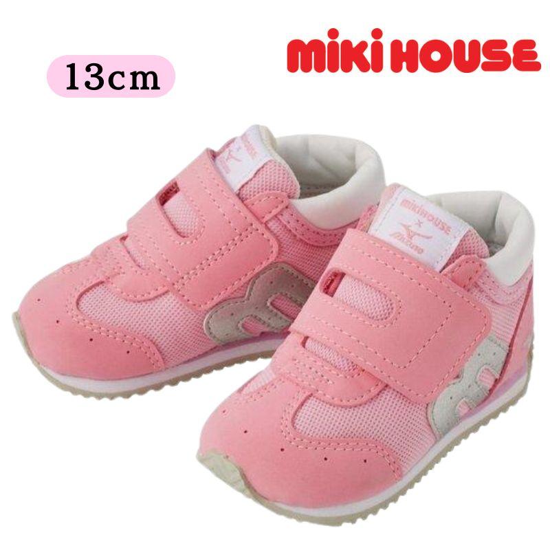 MIKI HOUSE（ミキハウス） ミズノコラボシューズ 13cm ピンク : 子ども