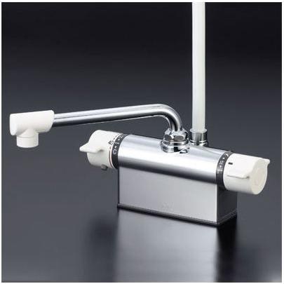 浴室水栓 170mmパイプ付KVK MTB170KP定量止水付サーモスタット式混合栓