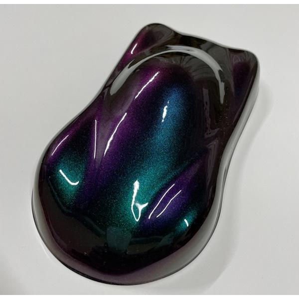 キャンディーカラー 塗料 グリーンパープル オリジナルカラー 紫 緑