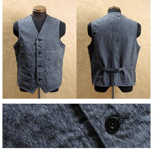 SUGAR CANE シュガーケーン 9オンス ブラック コバート ワーク ベスト