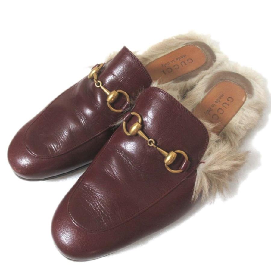 GUCCI（グッチ） 美品 プリンスタウン ホースビット レザー×ファー