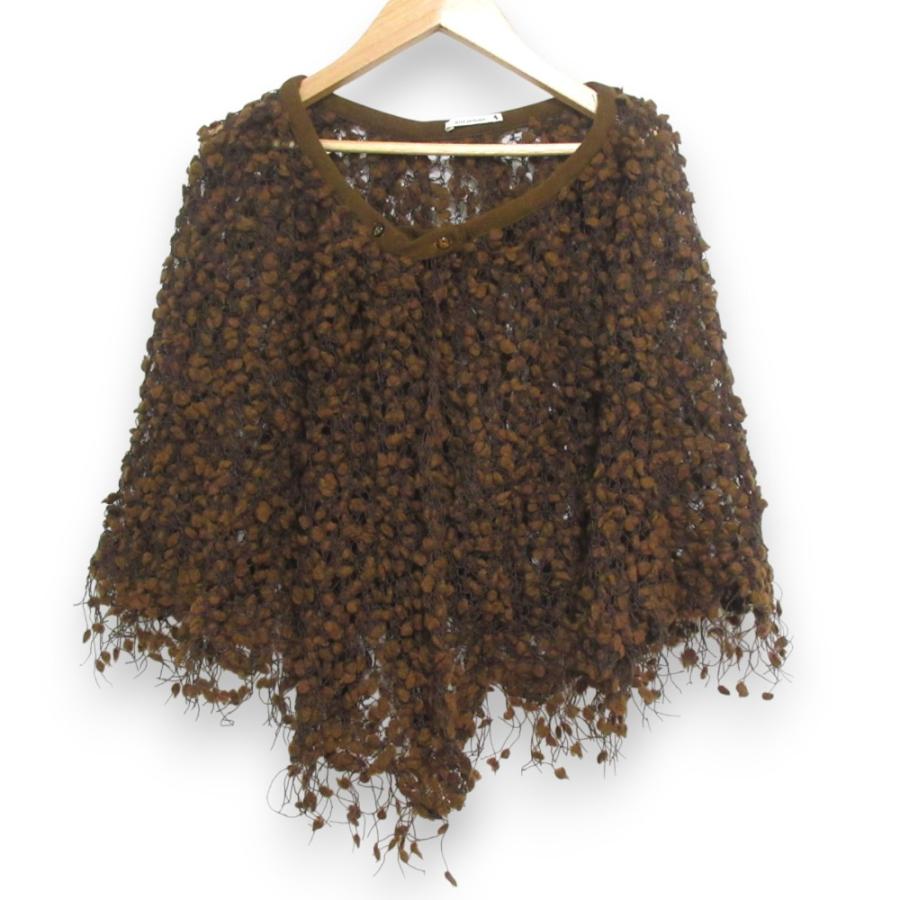 mina perhonen（ミナペルホネン） 良品 mukku ウールブレンド ポンチョ