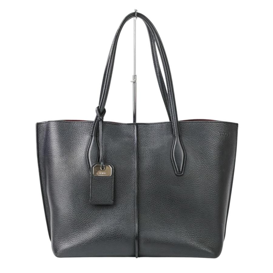 良品 TOD'S トッズ JOY ジョイ レザー トートバッグ A4 ショルダー
