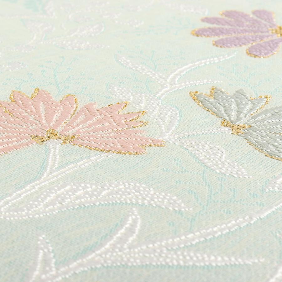 Kisste（キステ） 名古屋帯 正絹 新品 九寸名古屋帯 水色 西陣織 弥栄