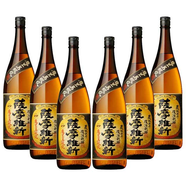 送料無料 薩摩維新 25度 1800mlX6本 鹿児島限定 芋焼酎 小正醸造