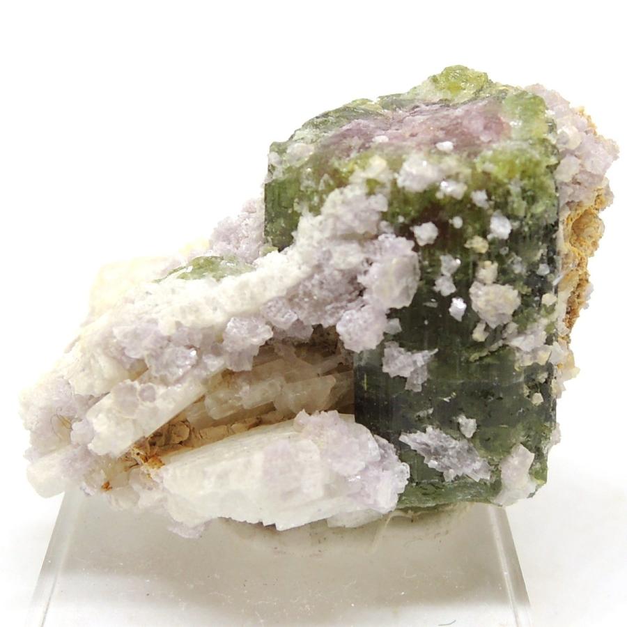 ウォーターメロントルマリン 母岩付き 原石 トルマリン 電気石